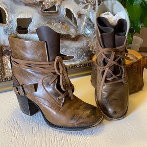 Rustic Heel Boots